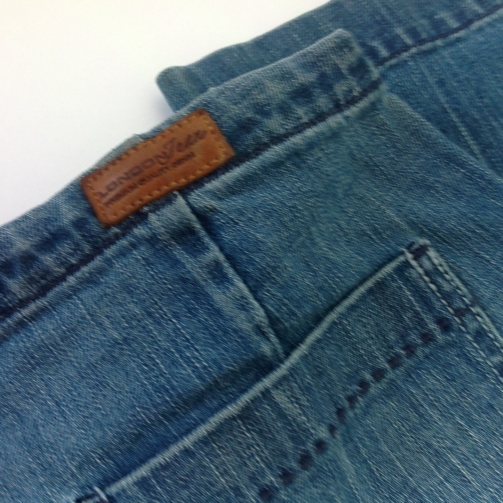 Vintage London Jeans Blue Denim Flare Drawstring - Picture 5 of 5